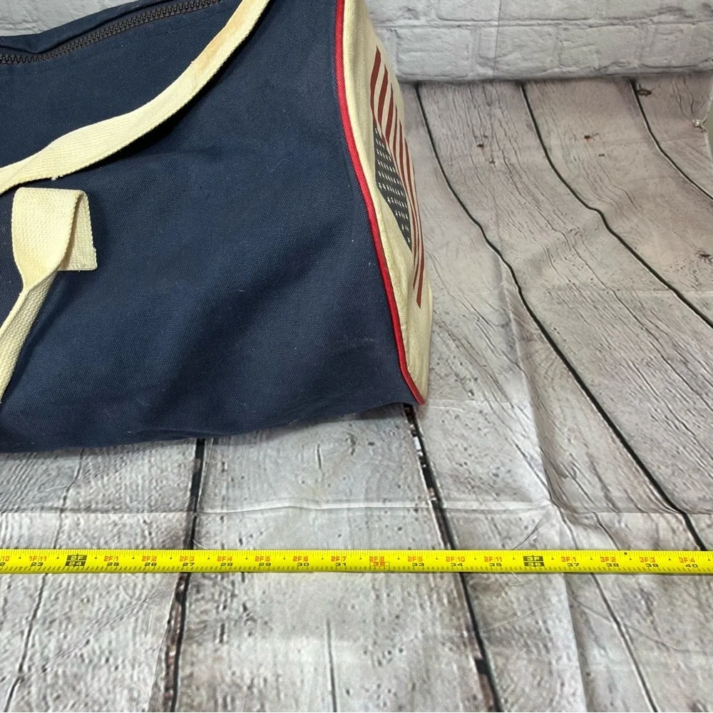 Vintage Bell Atlantic Yellow Pages Duffle Bag Equipment Blue Canvas Tote Phone